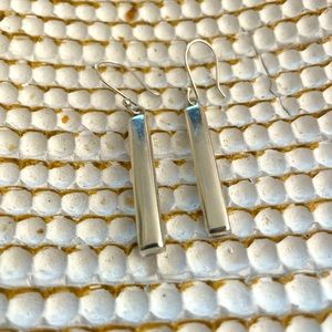 SS Bar Drop Earrings